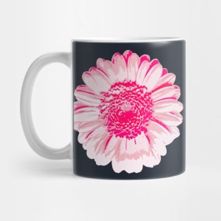 Pink Daisy Flower Abstract Nature Art Mug